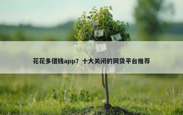 花花多借钱app？十大关闭的网贷平台推荐