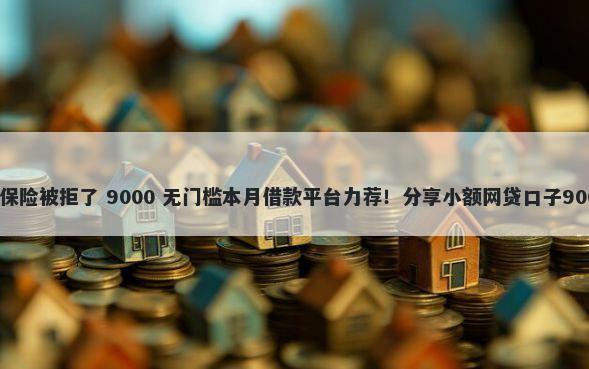 个人贷款保证保险被拒了 9000 无门槛本月借款平台力荐！分享小额网贷口子9000无门槛借款