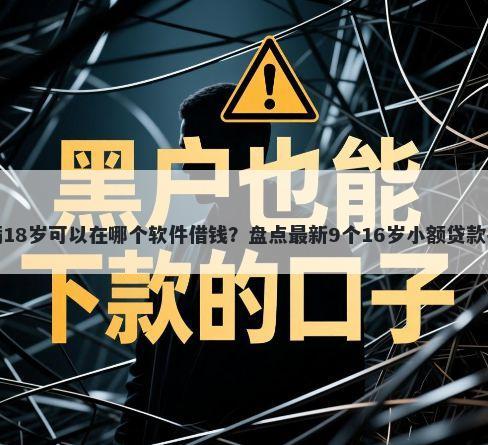没满18岁可以在哪个软件借钱？盘点最新9个16岁小额贷款平台