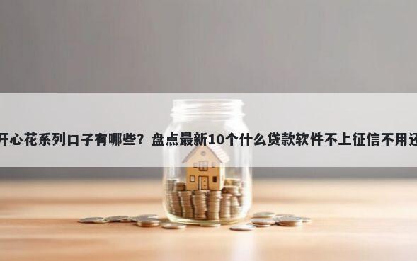 开心花系列口子有哪些?盘点最新10个什么贷款软件不上征信不用还