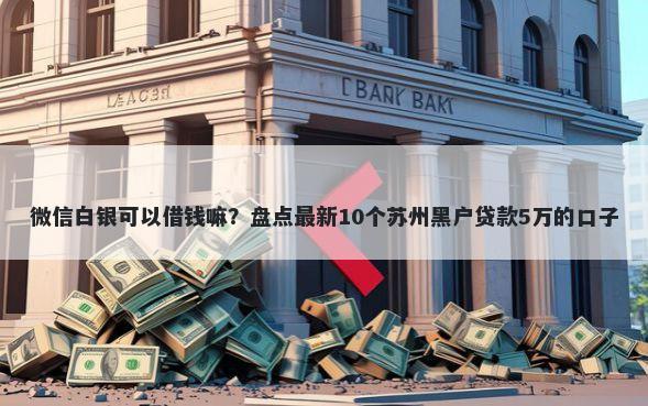 微信白银可以借钱嘛？盘点最新10个苏州黑户贷款5万的口子