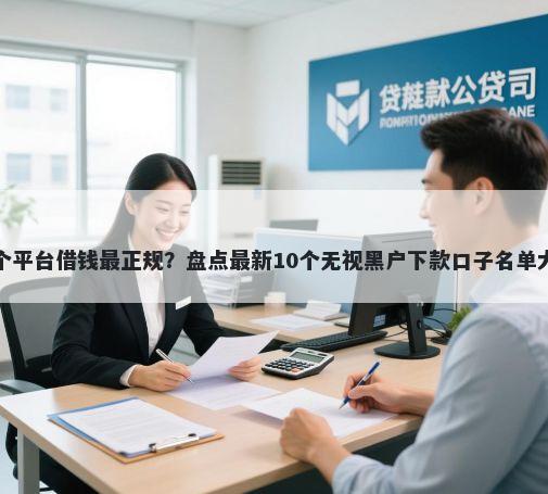 哪个平台借钱最正规？盘点最新10个无视黑户下款口子名单大全