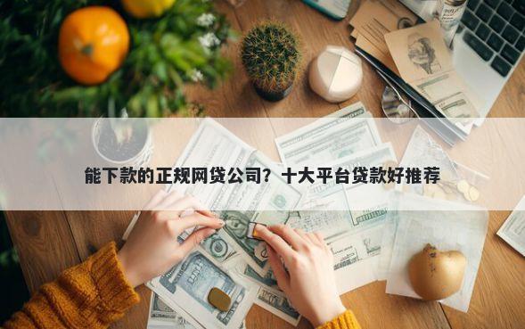 能下款的正规网贷公司？十大平台贷款好推荐