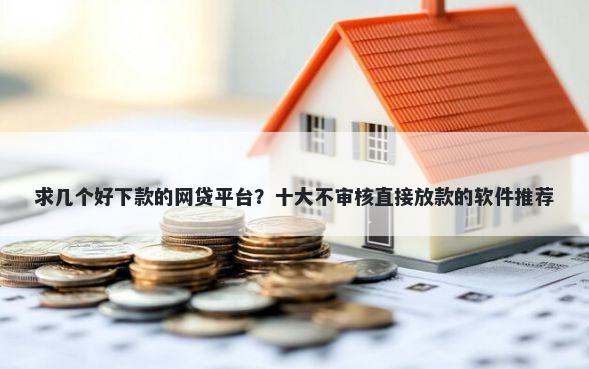 求几个好下款的网贷平台？十大不审核直接放款的软件推荐