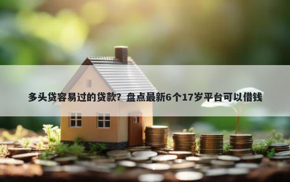 多头贷容易过的贷款？盘点最新6个17岁平台可以借钱