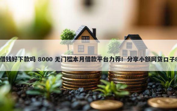 安逸花上面的易借钱好下款吗 8000 无门槛本月借款平台力荐！分享小额网贷口子8000无门槛借款