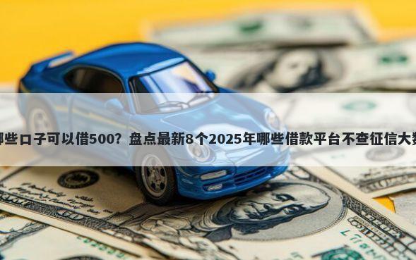 有哪些口子可以借500？盘点最新8个2025年哪些借款平台不查征信大数据
