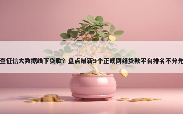 不查征信大数据线下贷款?盘点最新9个正规网络贷款平台排名不分先后