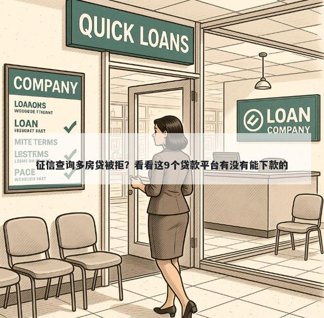 征信查询多房贷被拒？看看这9个贷款平台有没有能下款的