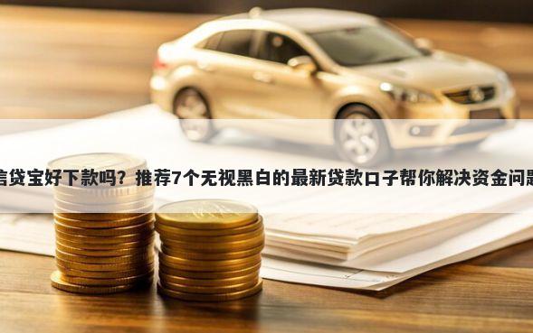 信贷宝好下款吗？推荐7个无视黑白的最新贷款口子帮你解决资金问题