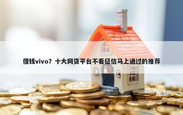 借钱vivo？十大网贷平台不看征信马上通过的推荐
