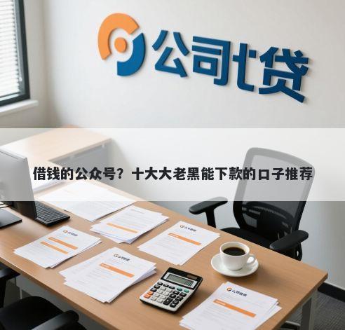 借钱的公众号？十大大老黑能下款的口子推荐