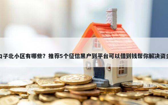 张家口子北小区有哪些？推荐5个征信黑户到平台可以借到钱帮你解决资金问题