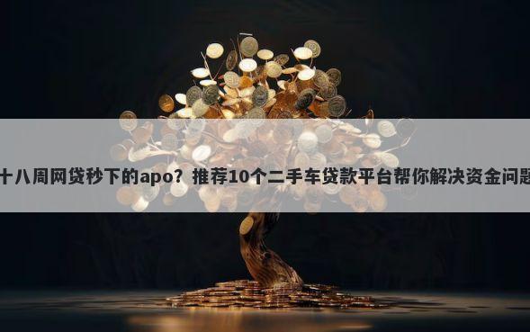 十八周网贷秒下的apo？推荐10个二手车贷款平台帮你解决资金问题