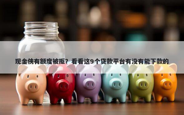 现金侠有额度被拒？看看这9个贷款平台有没有能下款的