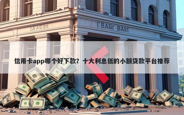 信用卡app哪个好下款？十大利息低的小额贷款平台推荐