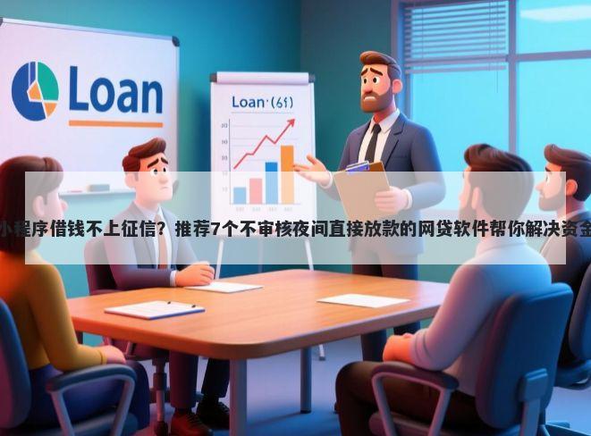微信小程序借钱不上征信?推荐7个不审核夜间直接放款的网贷软件帮你解决资金问题
