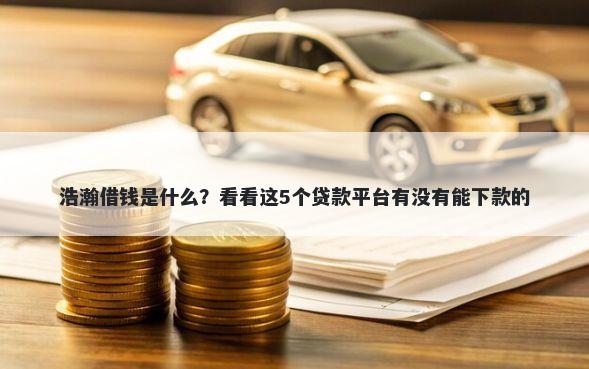 浩瀚借钱是什么？看看这5个贷款平台有没有能下款的