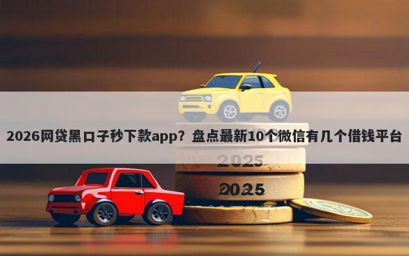 2026网贷黑口子秒下款app?盘点最新10个微信有几个借钱平台