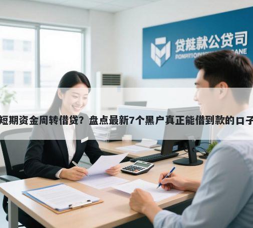 短期资金周转借贷?盘点最新7个黑户真正能借到款的口子