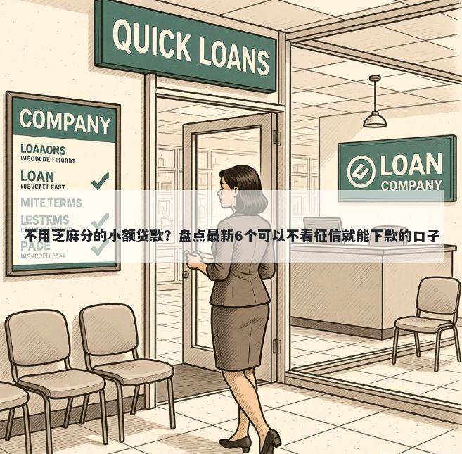 不用芝麻分的小额贷款？盘点最新6个可以不看征信就能下款的口子