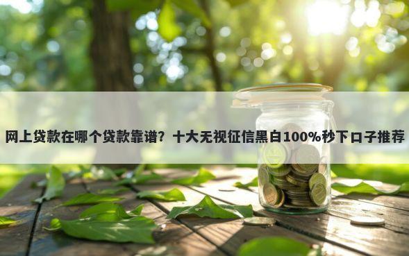 网上贷款在哪个贷款靠谱?十大无视征信黑白100%秒下口子推荐