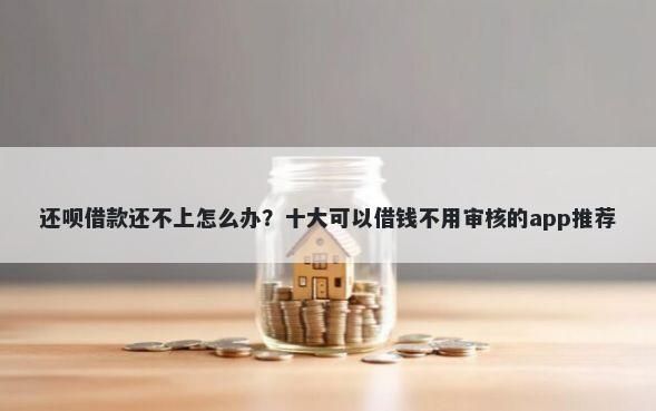 还呗借款还不上怎么办？十大可以借钱不用审核的app推荐
